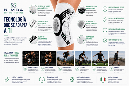 Ginocchiera Compressiva Nimba – Supporto e Comfort per il Ginocchio