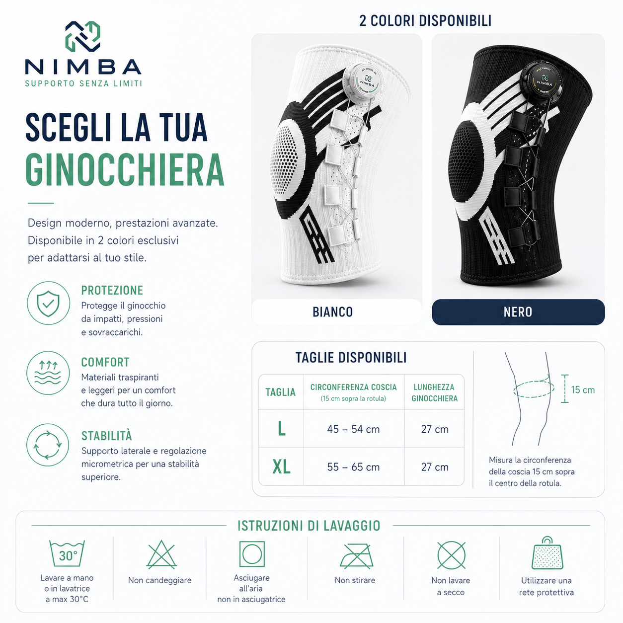 Ginocchiera Compressiva Nimba