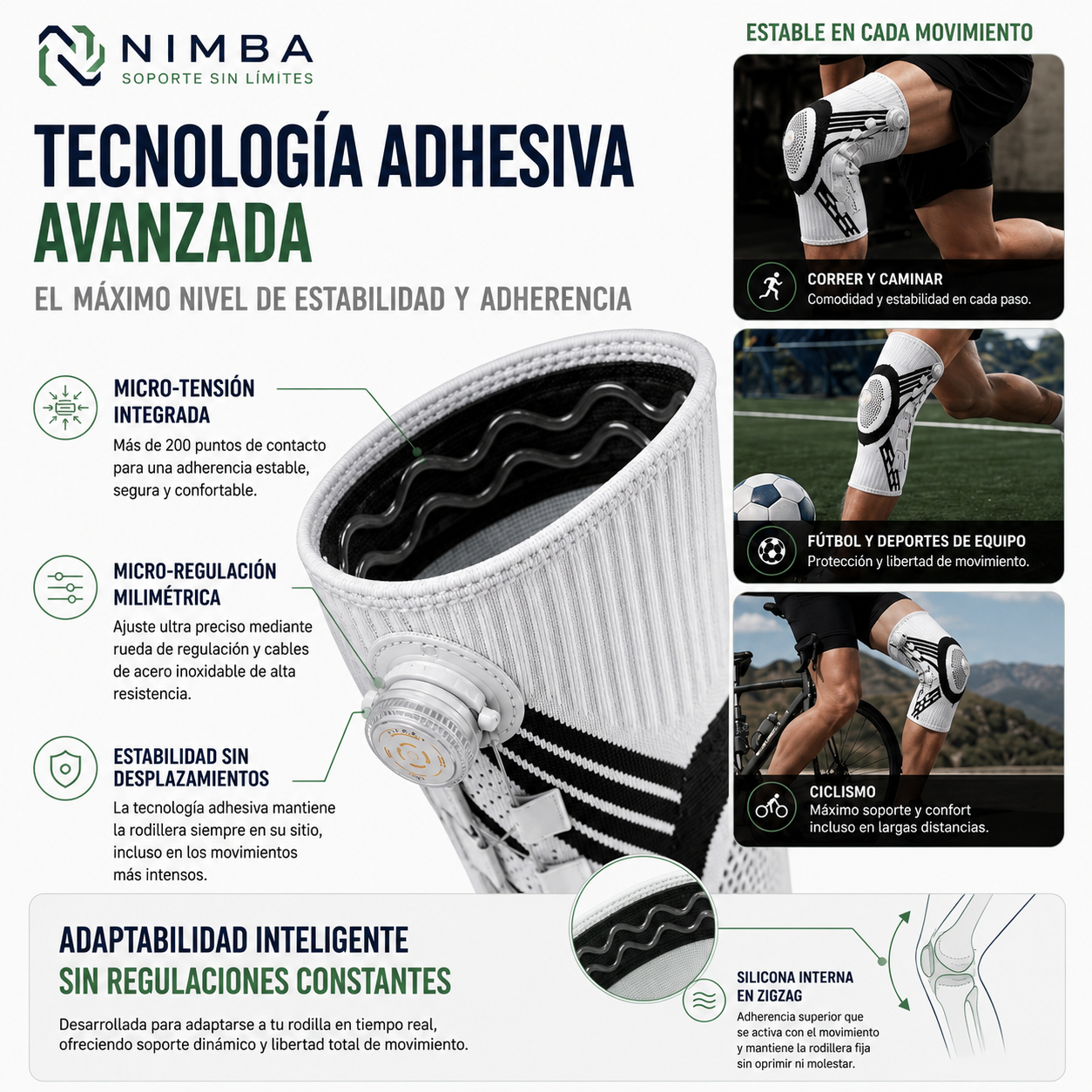 Ginocchiera Compressiva Nimba – Supporto e Comfort per il Ginocchio