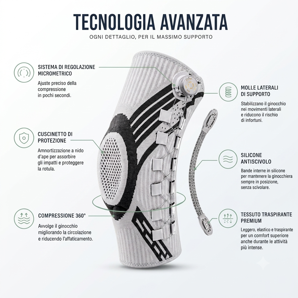Ginocchiera Compressiva Nimba